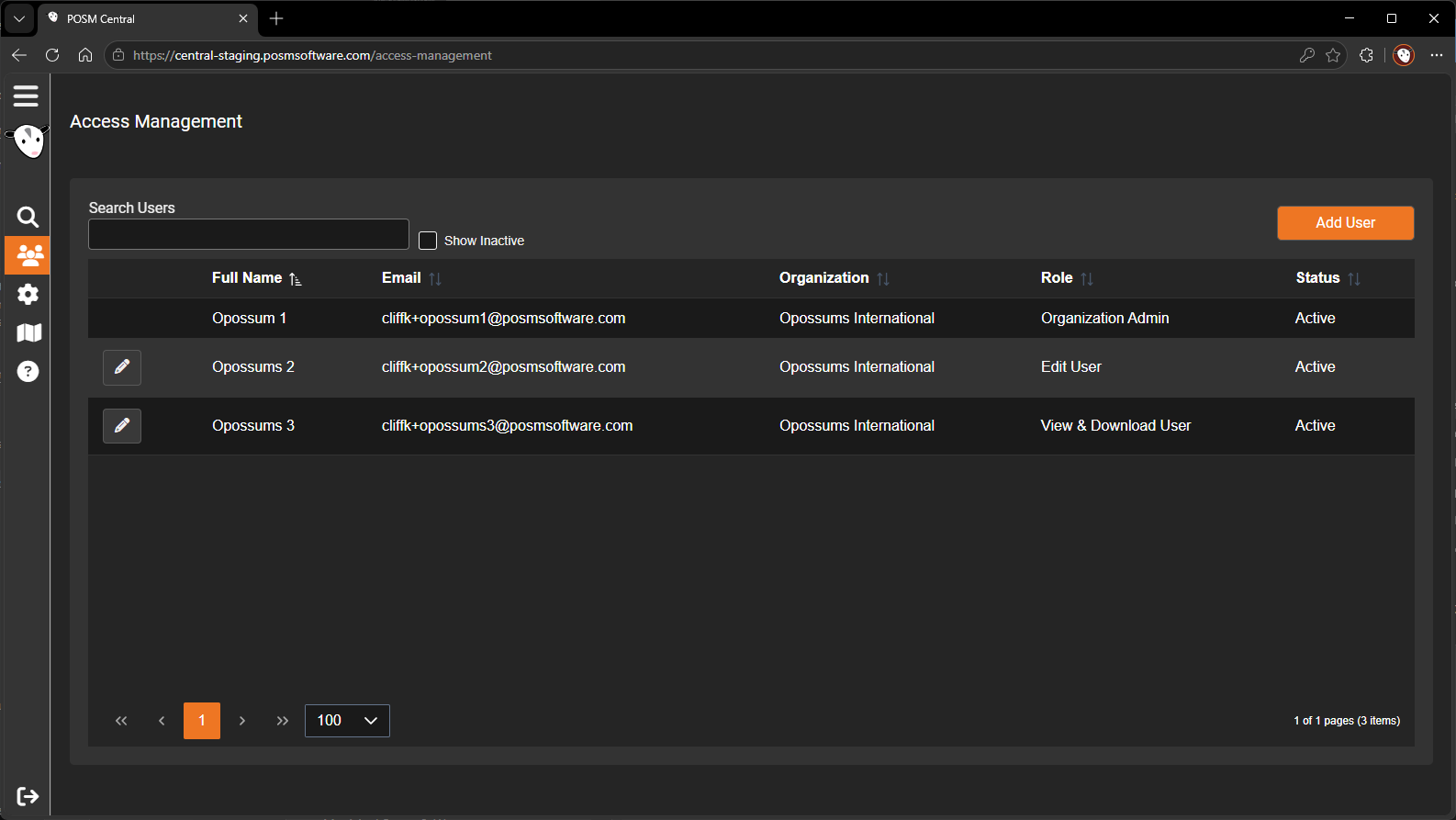 POSM Central Access Management