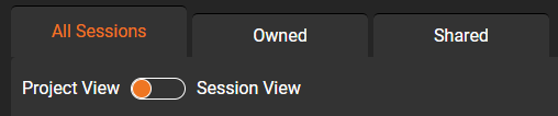 POSM Central Project View and Session View