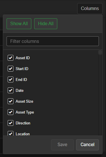 Columns Control