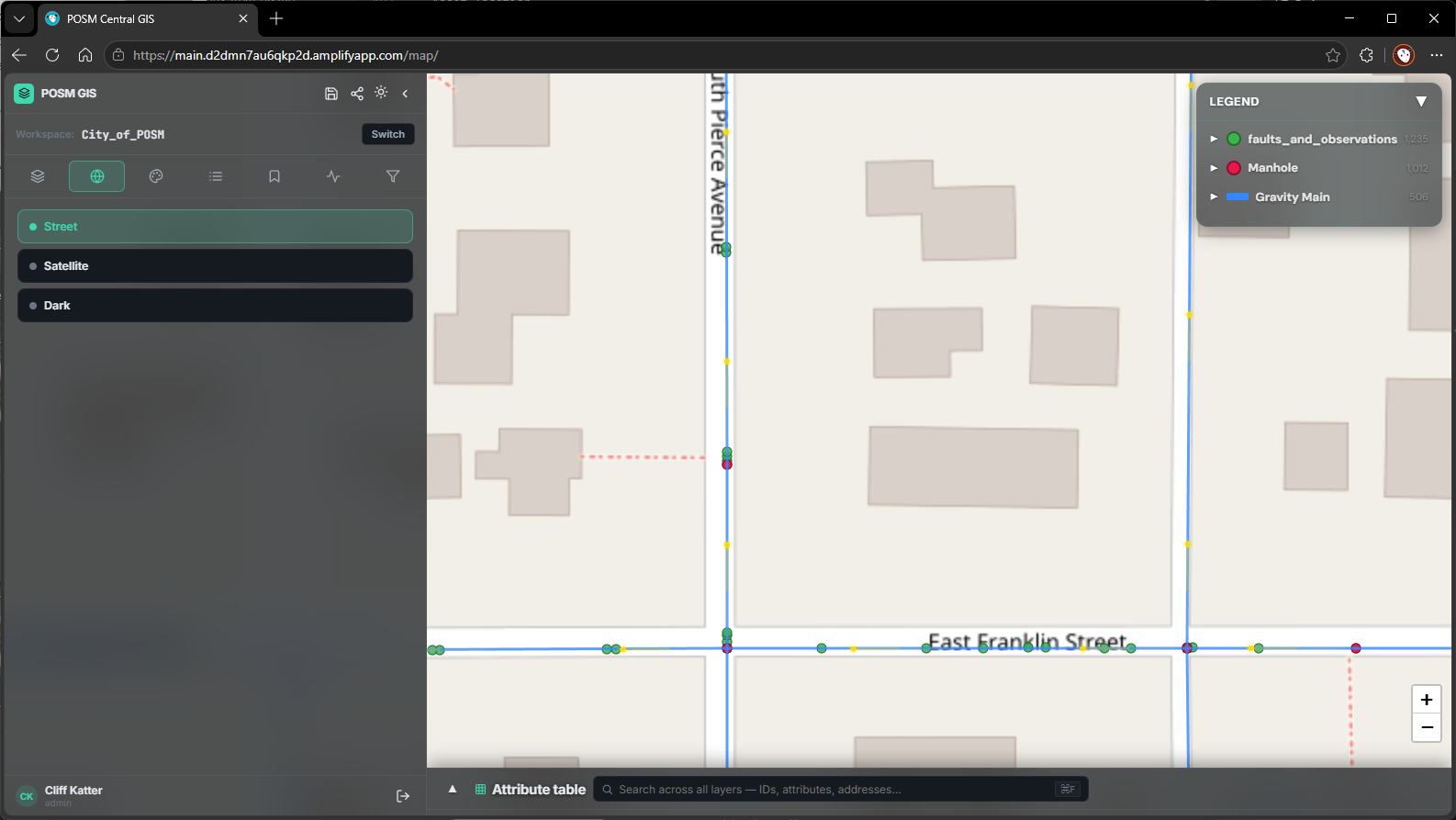 POSM Central GIS street view