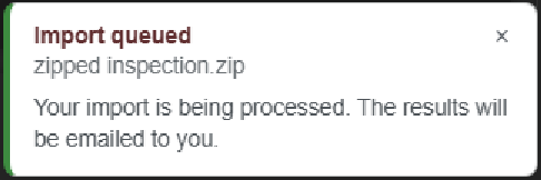 Import queued