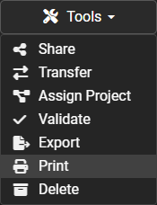 Print inspection reports