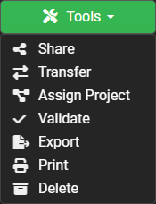 POSM Central Tools Menu